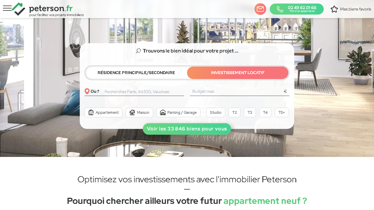 Capture d'écran de http://www.peterson.fr/ 